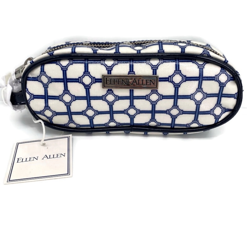 Ellen Allen Club Case Sunglasses Cosmetics Navy
